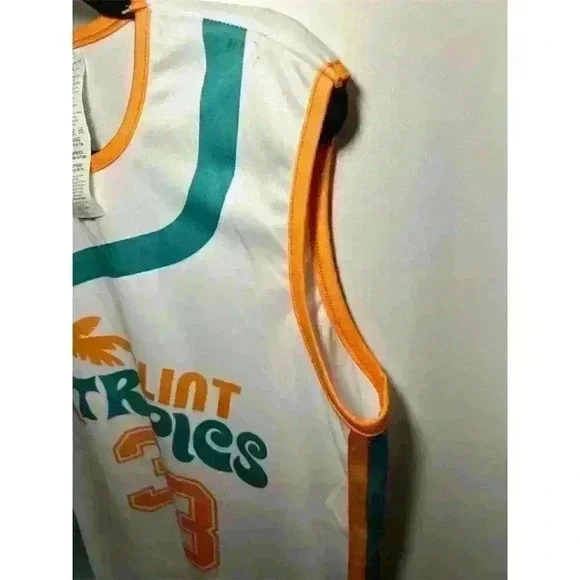 Flint Tropics Jackie Moon #33 Basketball Jersey Men's M/L Multicolor - Picture 3 of 7